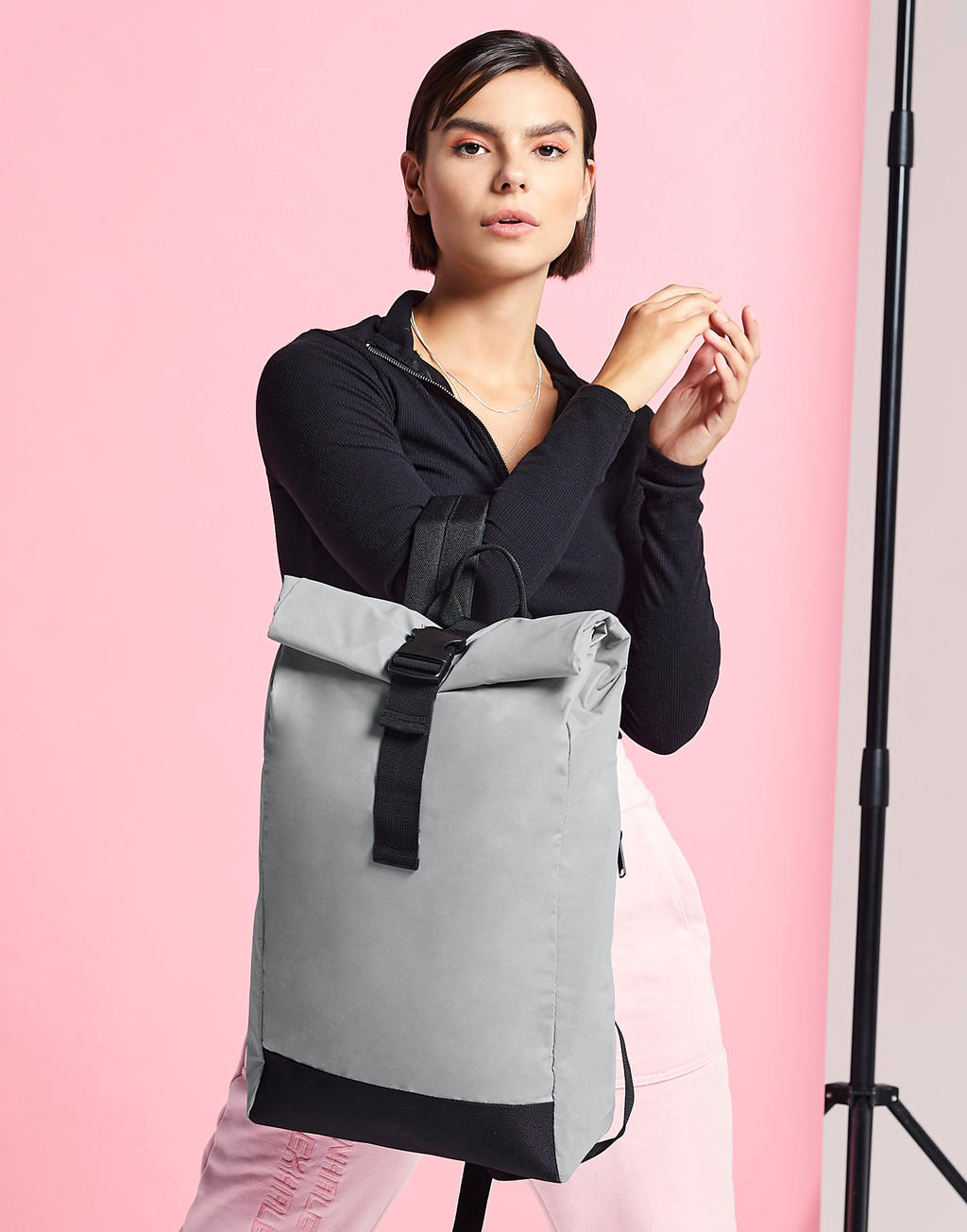 Rucsac din alte tesaturi Reflective Roll Top Backpack 07529 0