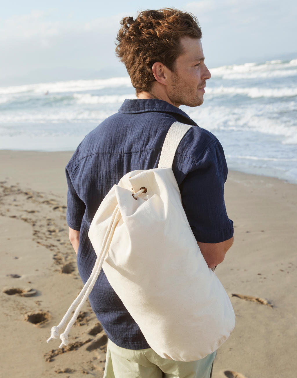Rucsac din bumbac EarthAware™ Organic Sea Bag 65728 6